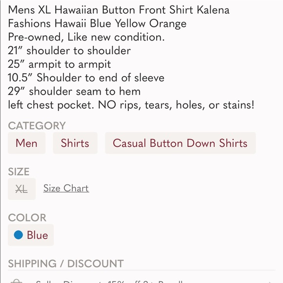 Hawaiian Shirt Kalena Fashions - Picture 8 of 8